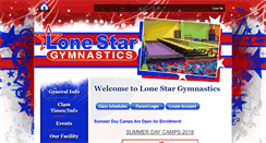 Desktop Screenshot of lonestargym.org